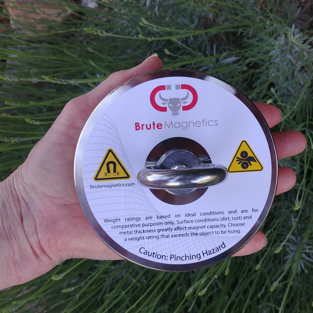 Brute Magnetics, 1200 lb Magnet top down view