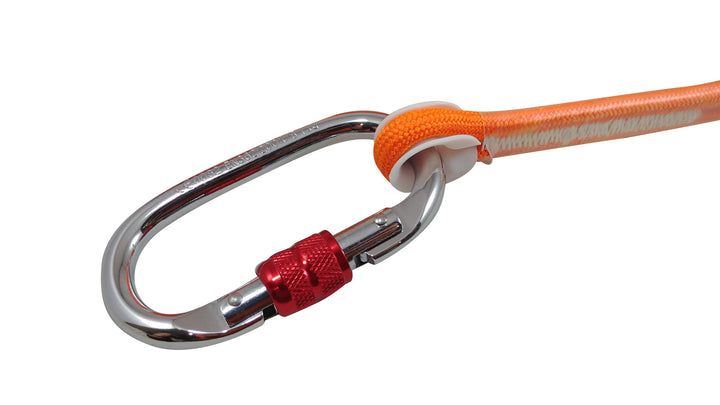 Brute Magnetics, Carabiner with Rope Orange