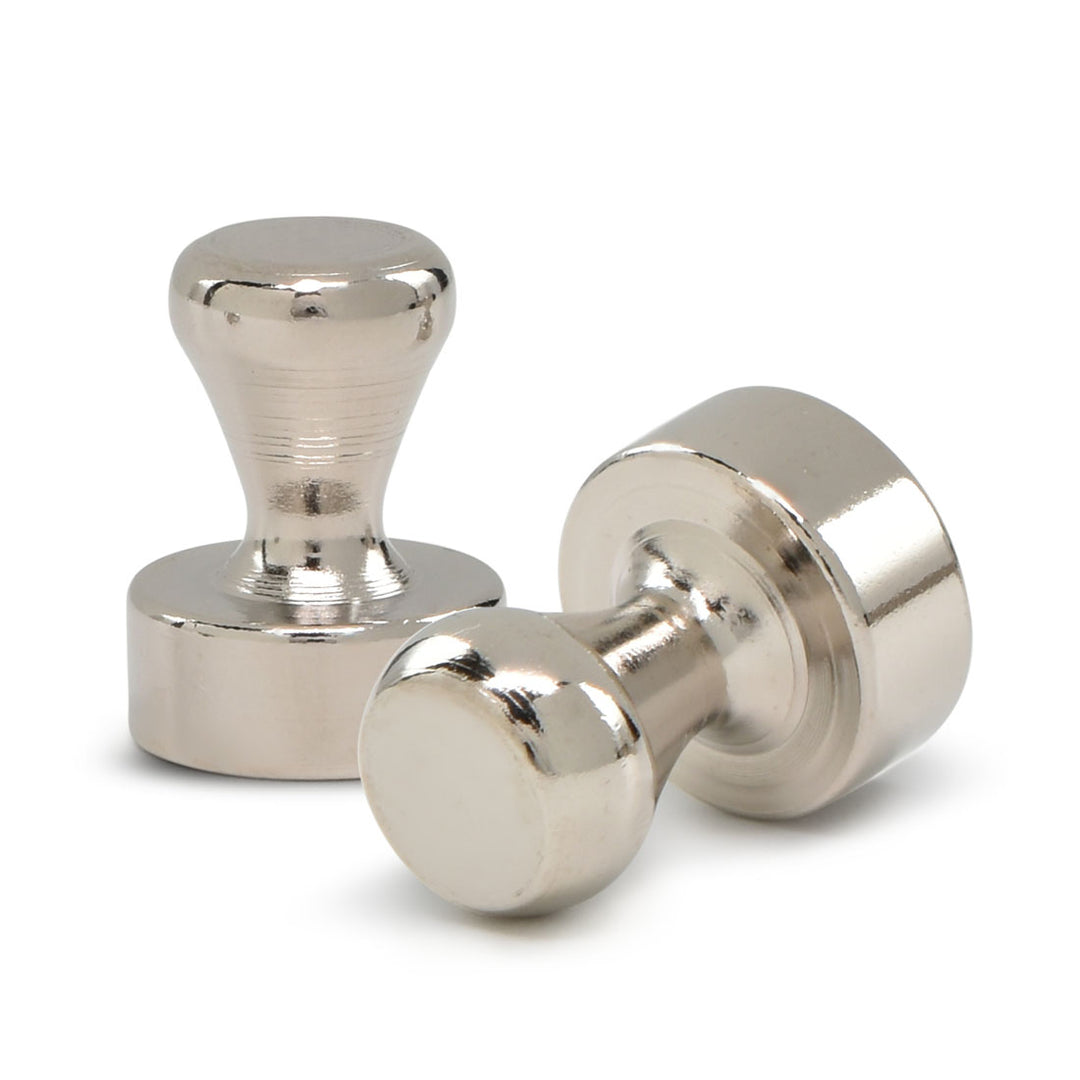 Brute Magnetics, 2 Brushed Nickel Magnetic Push Pins