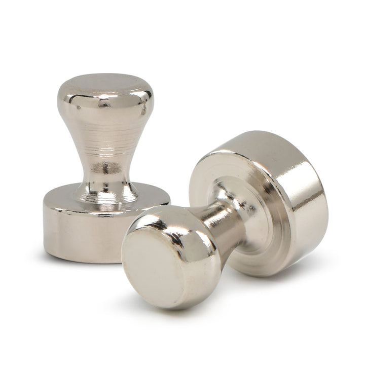 Brute Magnetics, 2 Brushed Nickel Magnetic Push Pins