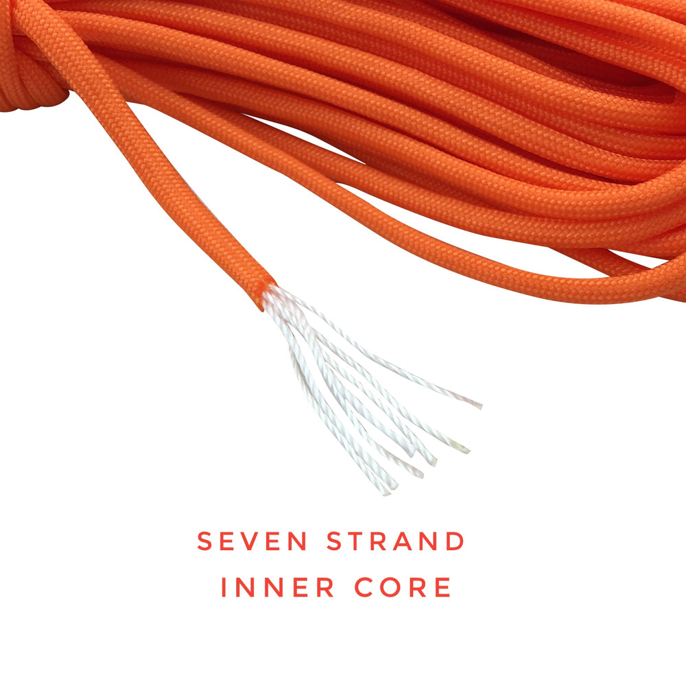 Brute Magnetics, 550 Paracord with carabiner (100ft) String Inside