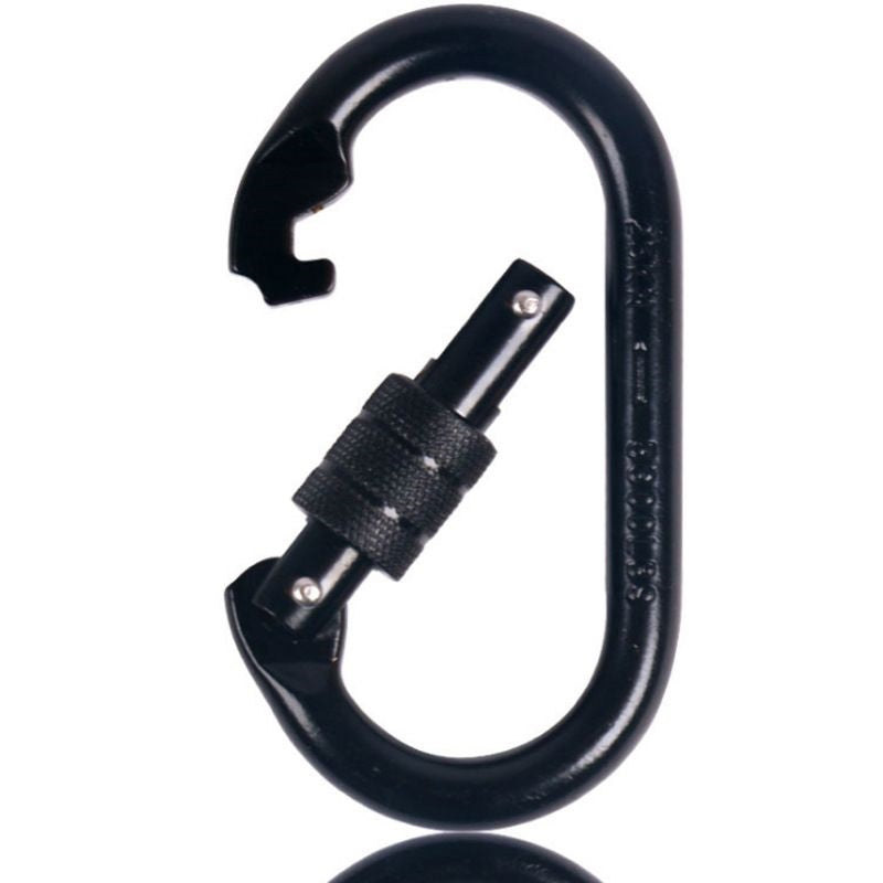 Brute Magnetics, Black Steel Carabiner, Unlocked