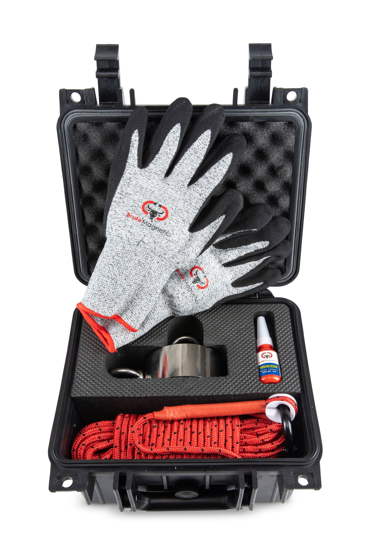 brute box 1200 lb magnet fishing bundle 1,200+ Double Sided -The Original Magnet (3.70" Magnet + Rope + Carabiner + Threadlocker) Business, Industry & Science The set includes a strong magnet with 3600 pounds of pulling power Is this a good starter