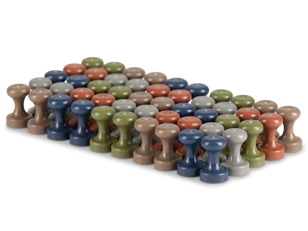 Brute Magnetics, Dark Earth Tones Magnetic Push Pins