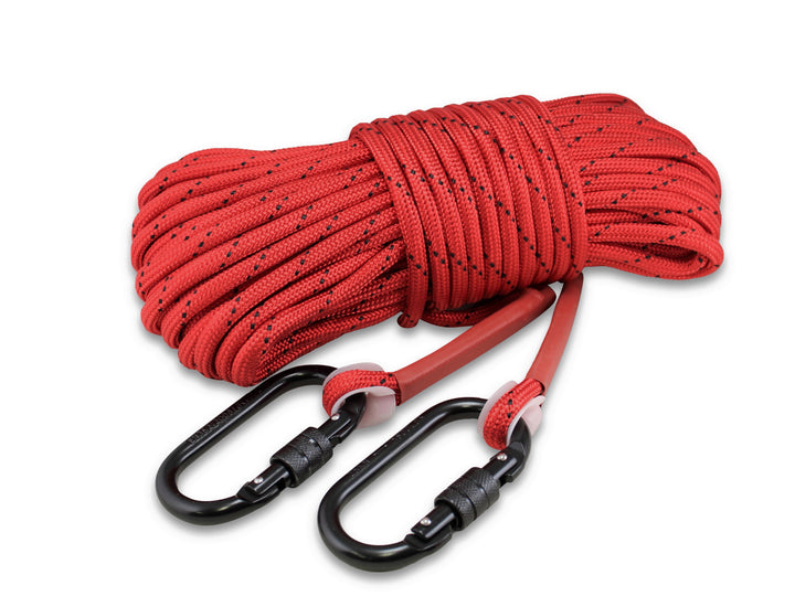 Brute Magnetics, Double Carabiner - Heavy Duty Double Braided 1/3” rope