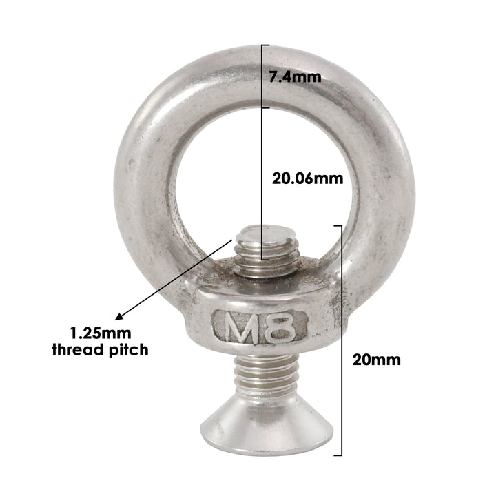 Stainless Steel Eyebolt with Screw