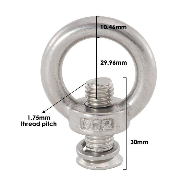 Stainless Steel Eyebolt with Screw