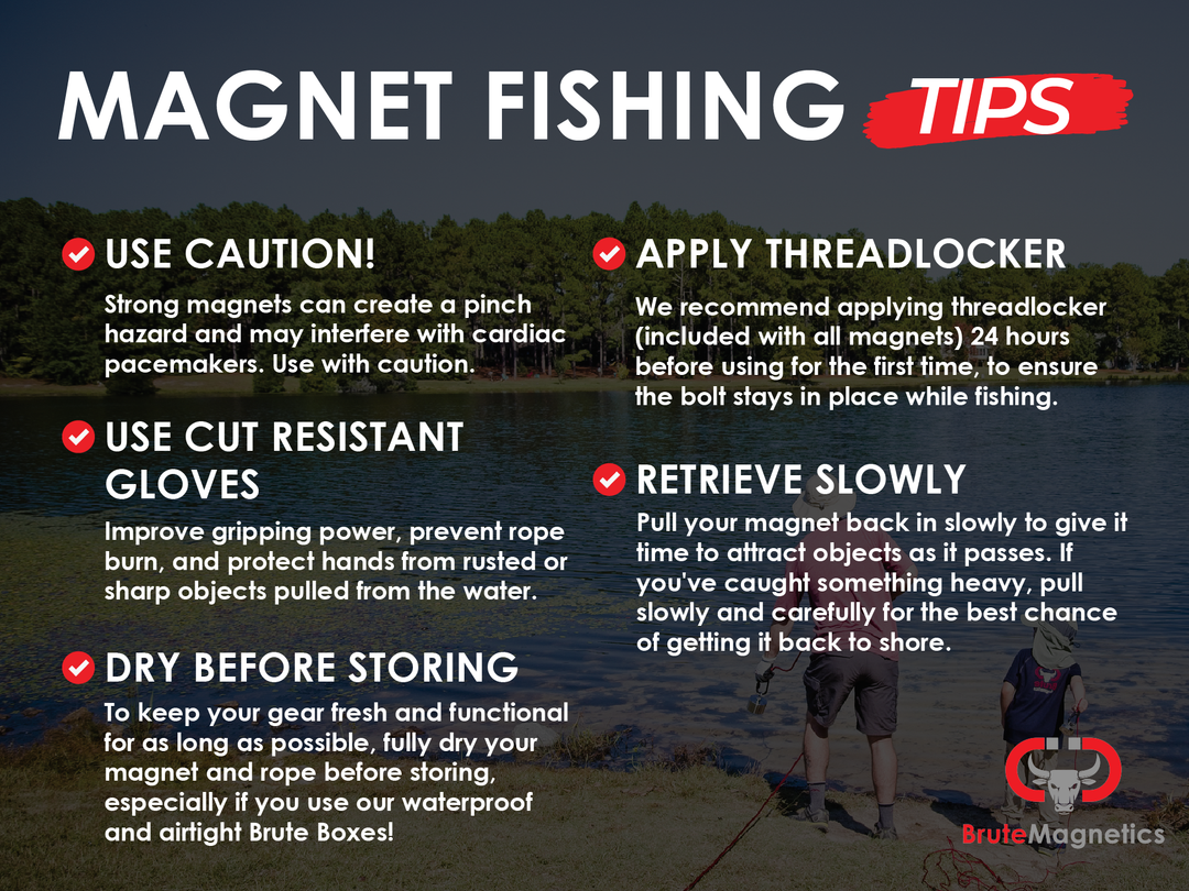 Brute Magnetics, magnet fishing tips