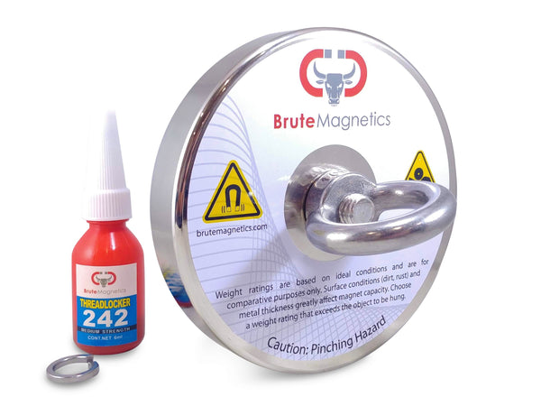 1200 lb Single Sided Magnet – Brute Magnetics