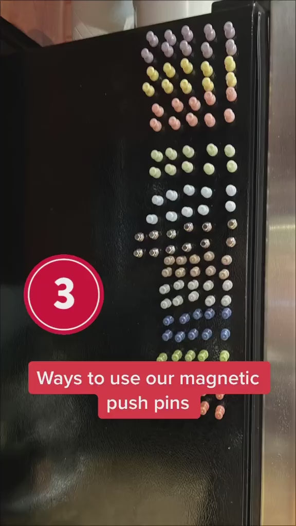 Brute Magnetics, Pastel Magnetic Push Pins Video Demonstration