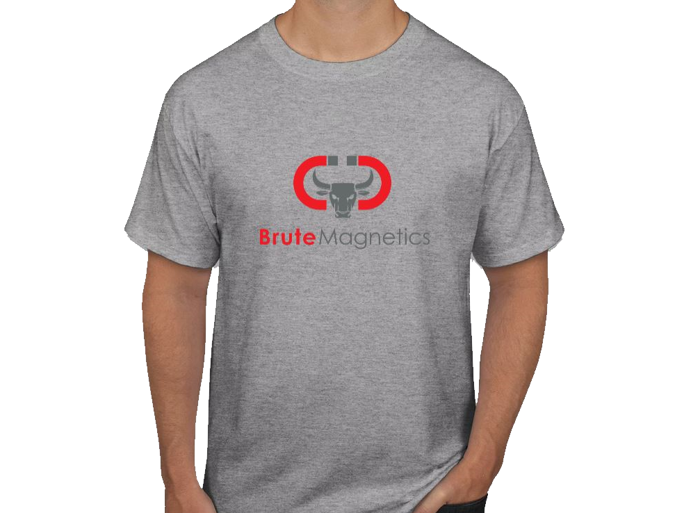 Brute Magnetics, T-Shirt Grey