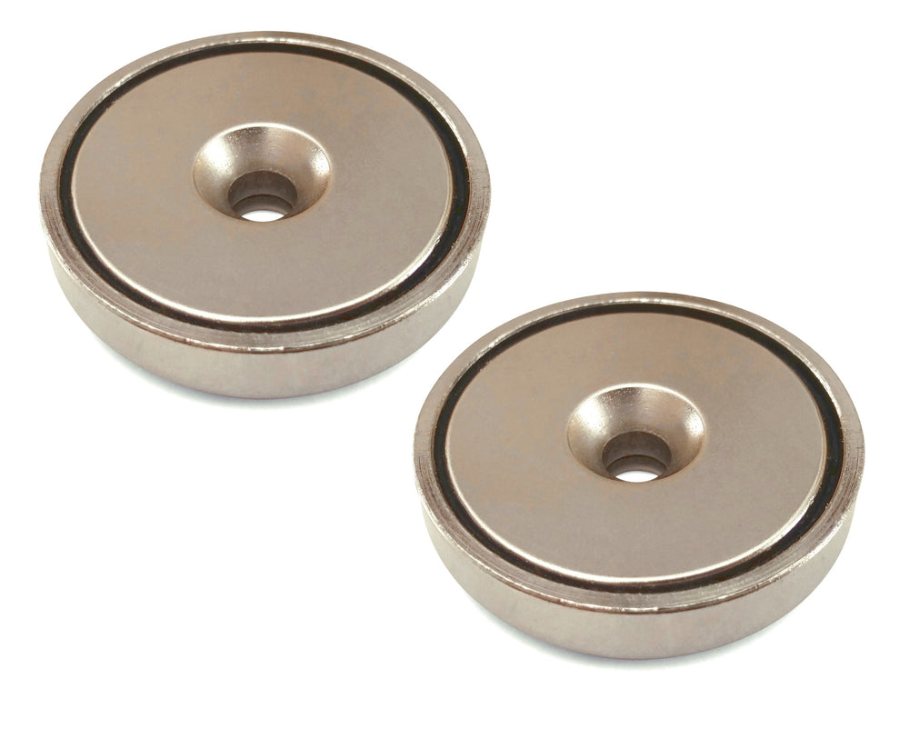 Brute Magnetics, Products Round Neodymium Magnet with Countersunk Hole, Two Magnets
